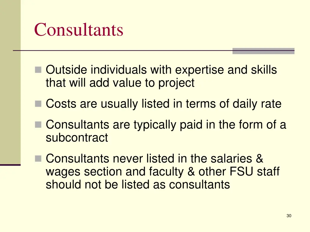 consultants