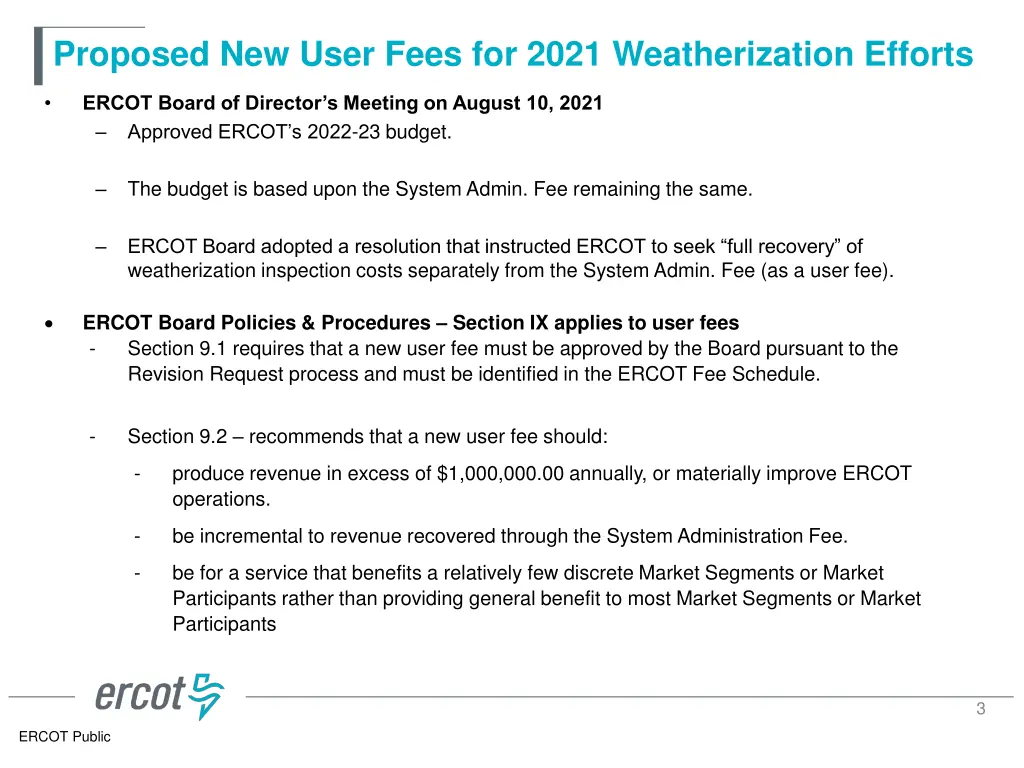 proposed new user fees for 2021 weatherization 1
