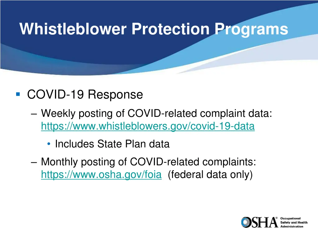 whistleblower protection programs 6