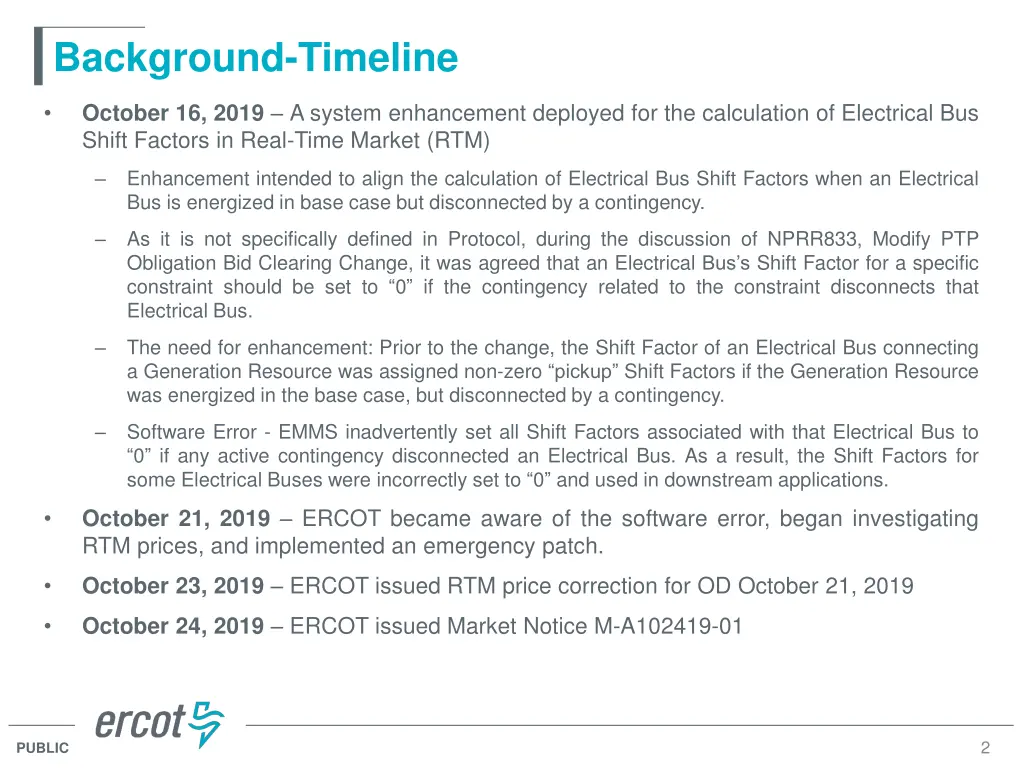 background timeline