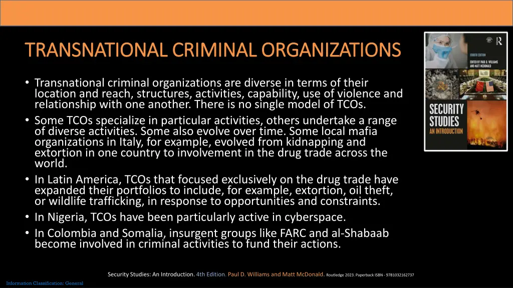 transnational criminal organizations