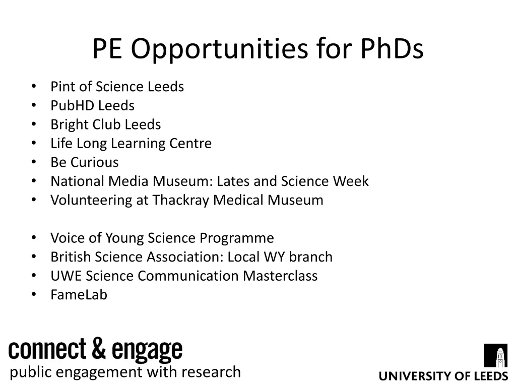 pe opportunities for phds