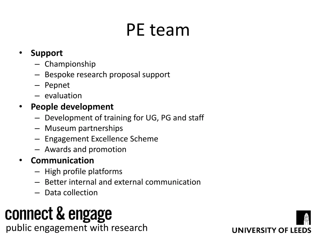 pe team