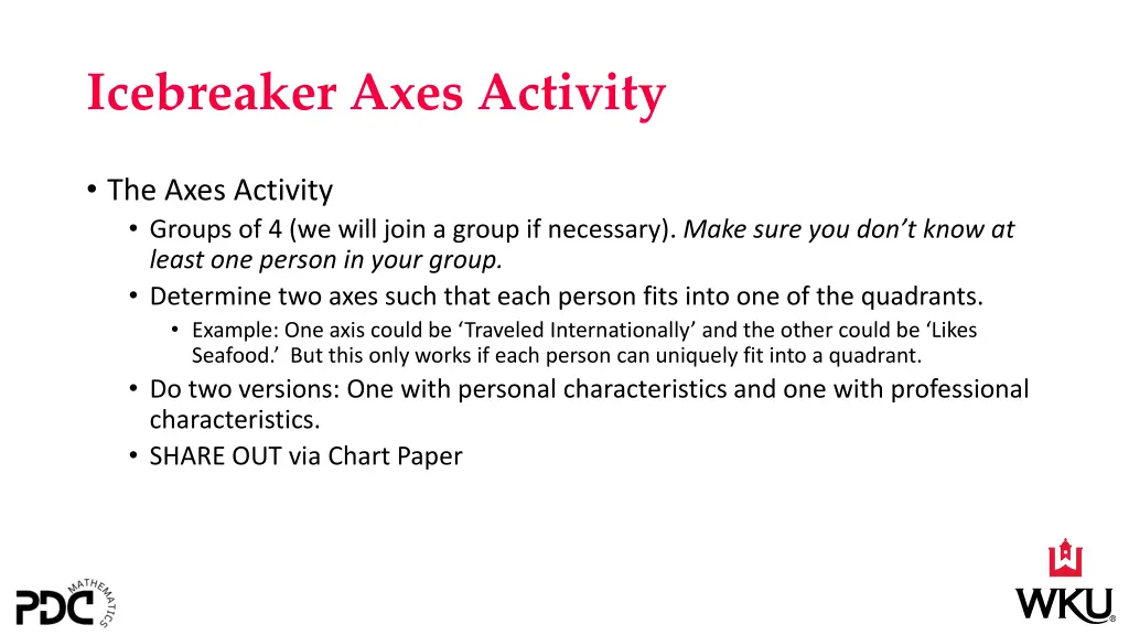 icebreaker axes activity