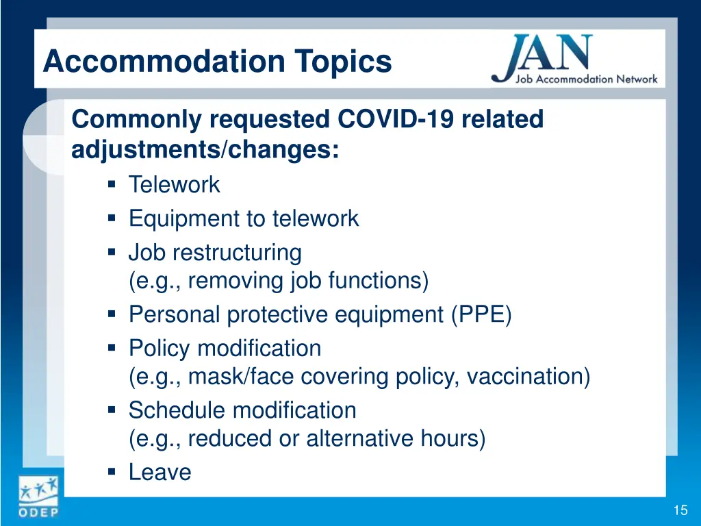 accommodation topics 1