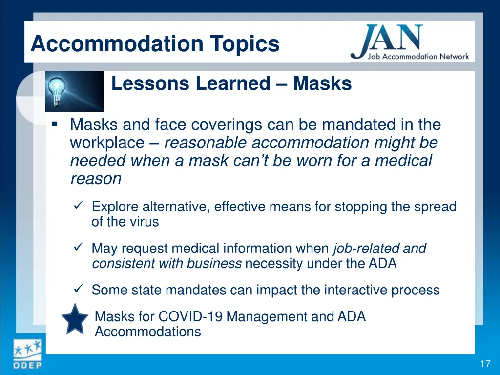 accommodation topics 3