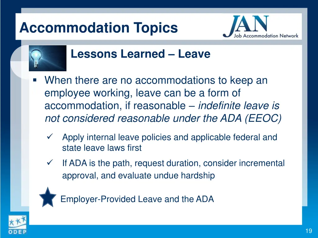 accommodation topics 5