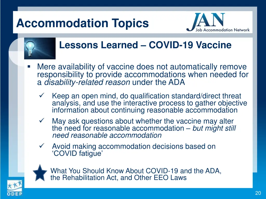 accommodation topics 6