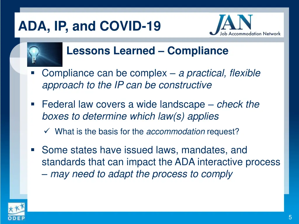 ada ip and covid 19