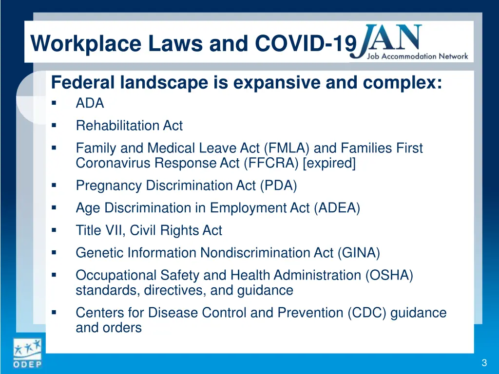 workplace laws and covid 19