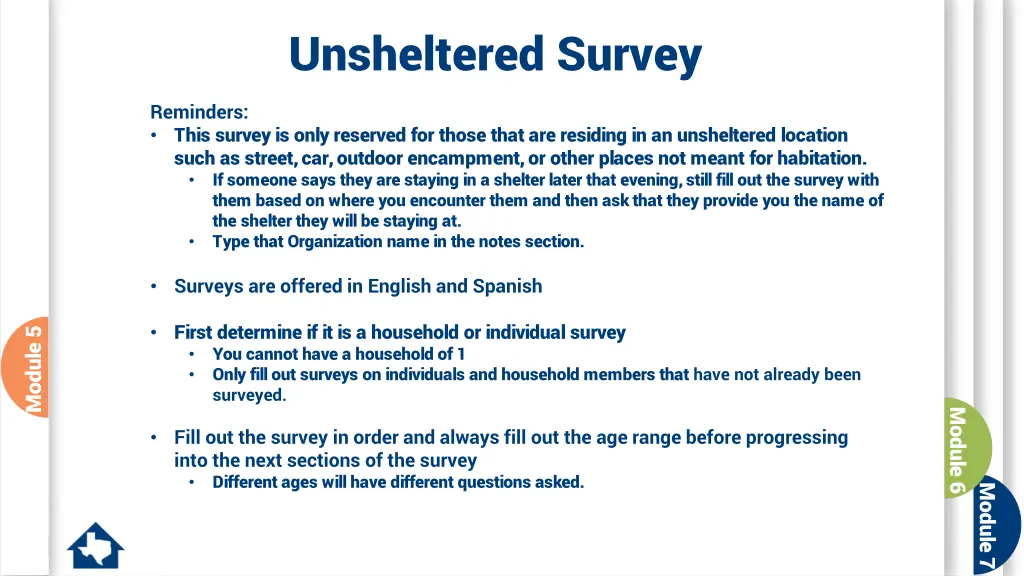 unsheltered survey