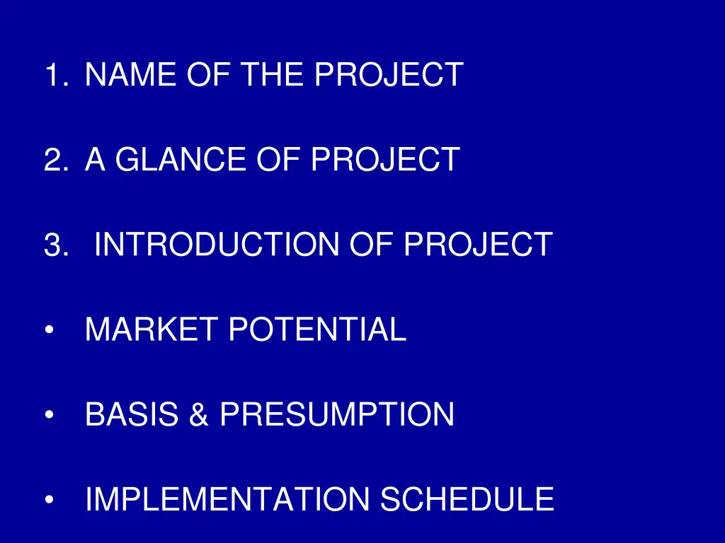 1 name of the project