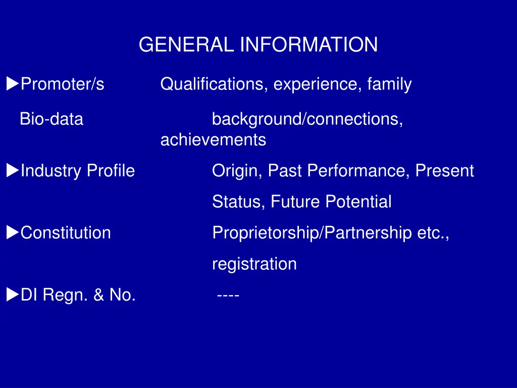 general information