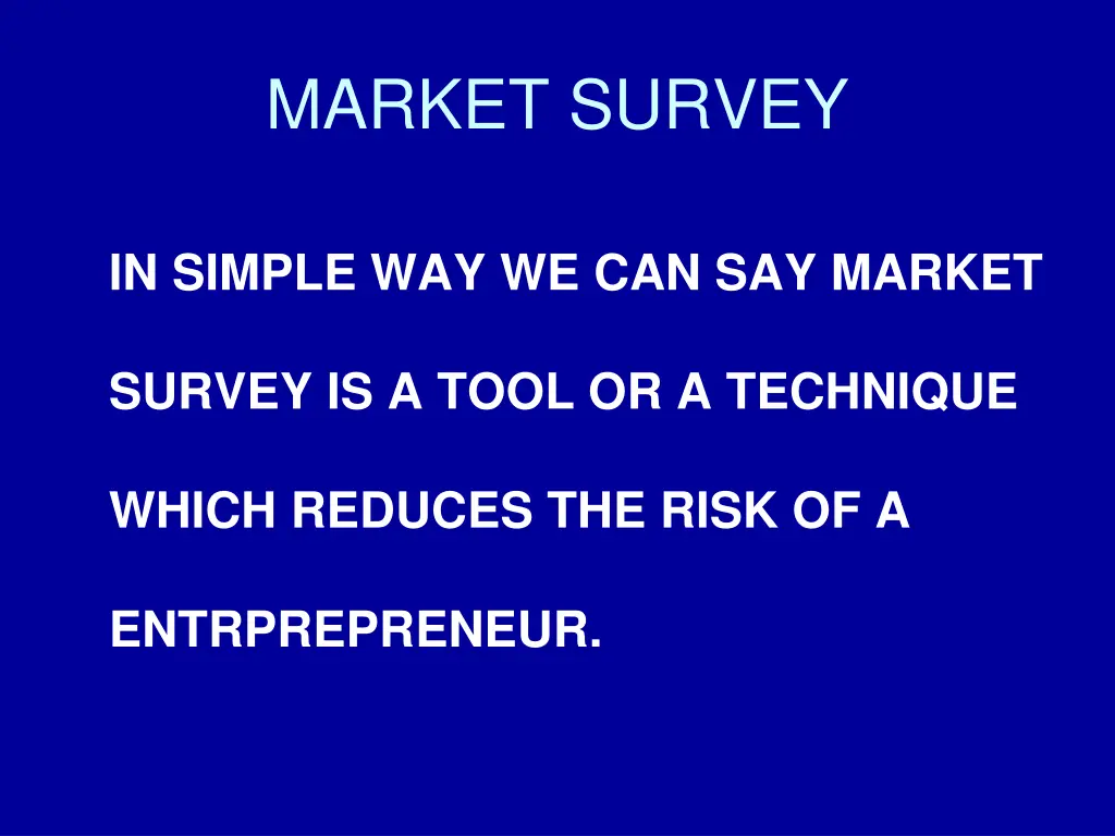market survey