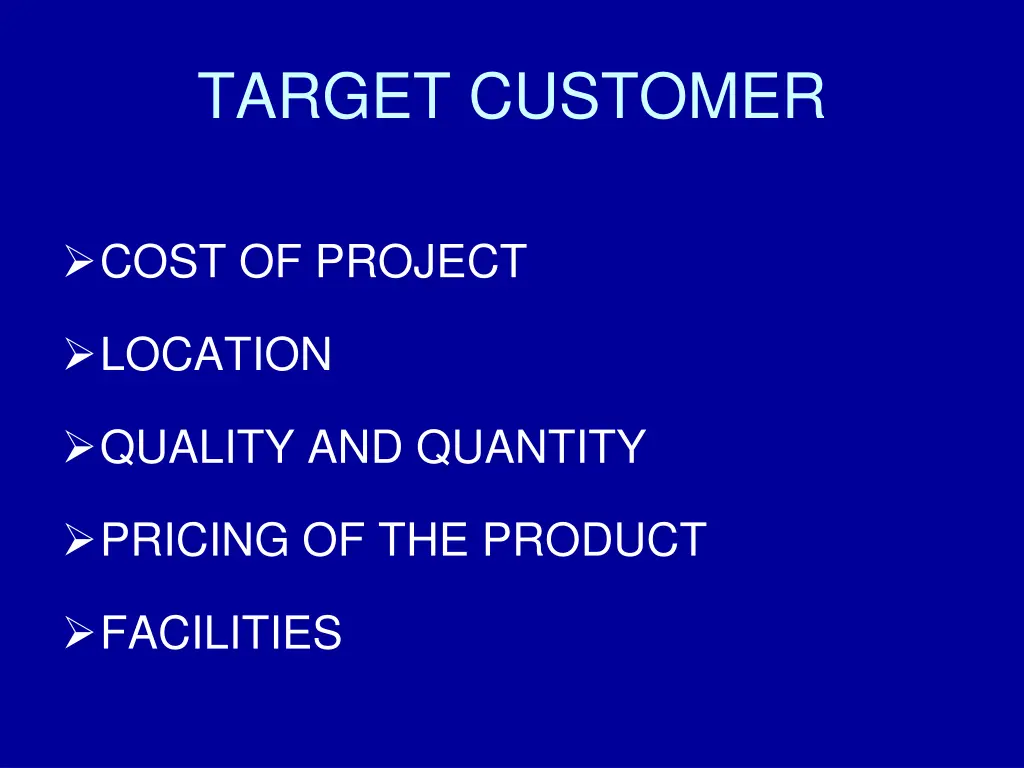 target customer