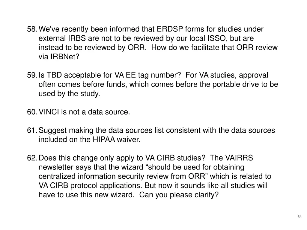 58 we ve recently been informed that erdsp forms