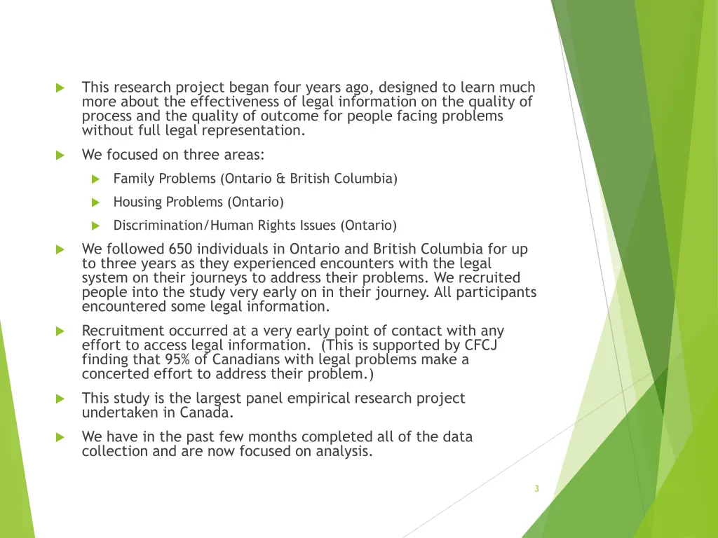 this research project began four years