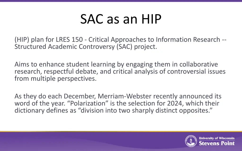 sac as an hip