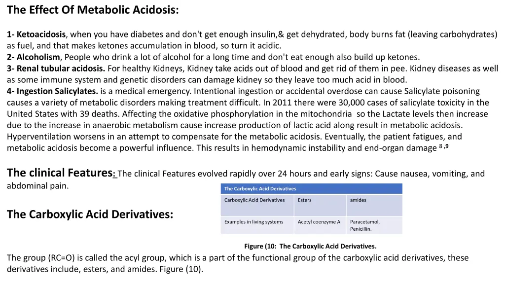 the effect of metabolic acidosis
