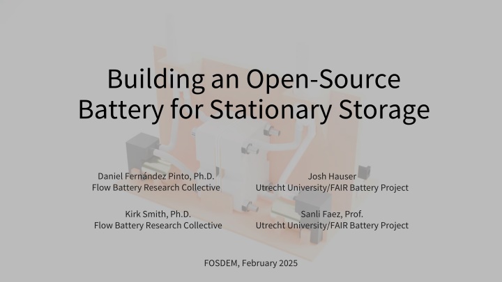 building an open source battery for stationary