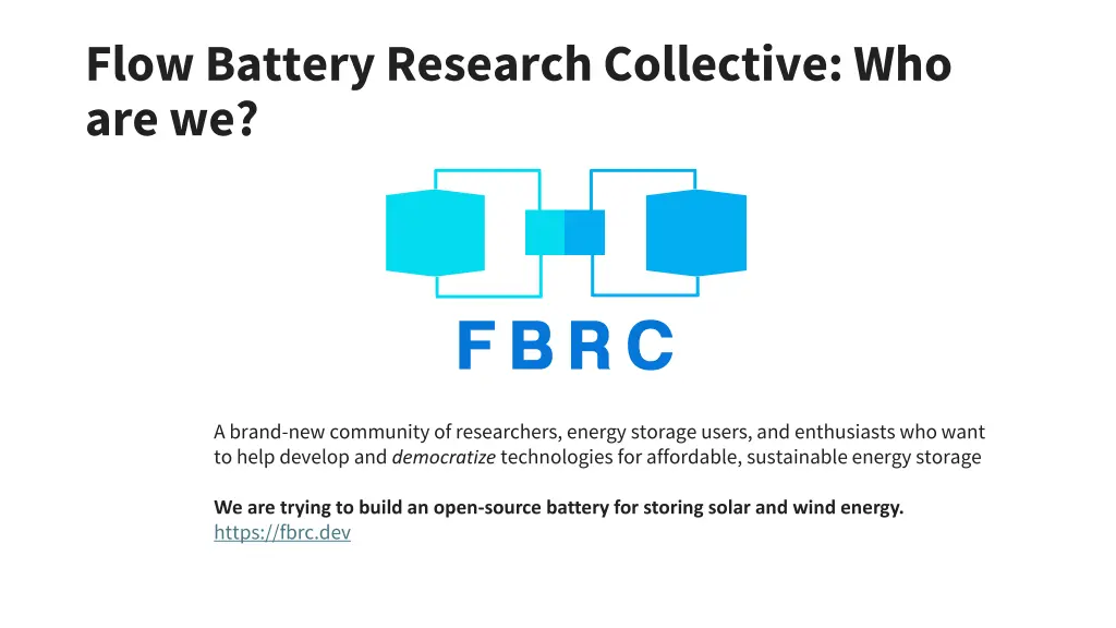 flow battery research collective who are we