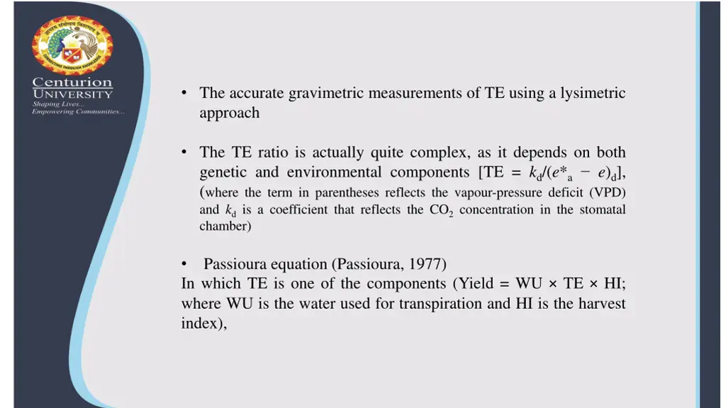 the accurate gravimetric measurements of te using