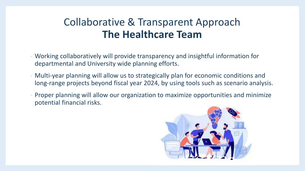 collaborative transparent approach the healthcare