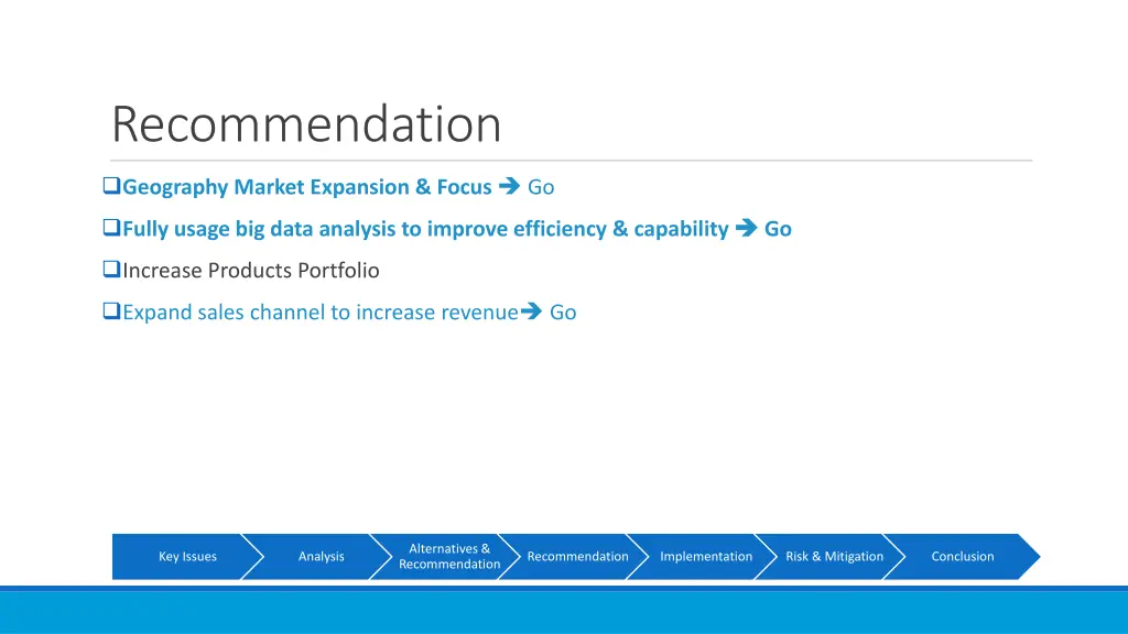 recommendation