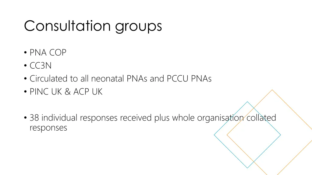 consultation groups