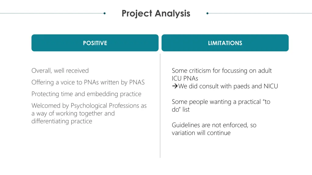 project analysis