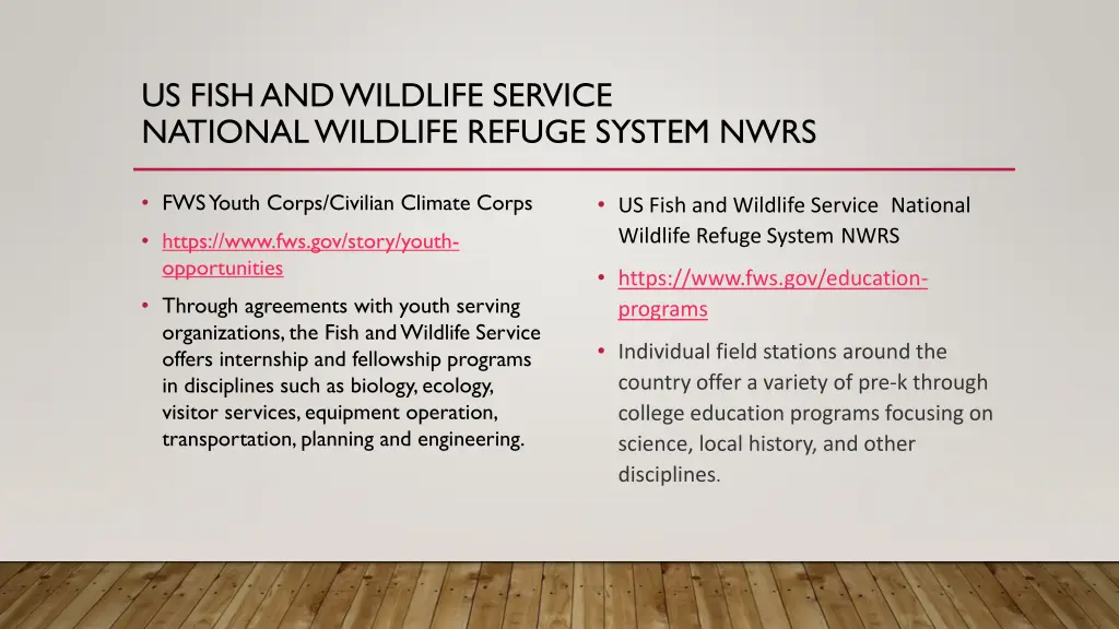 us fish and wildlife service national wildlife