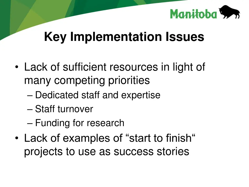 key implementation issues
