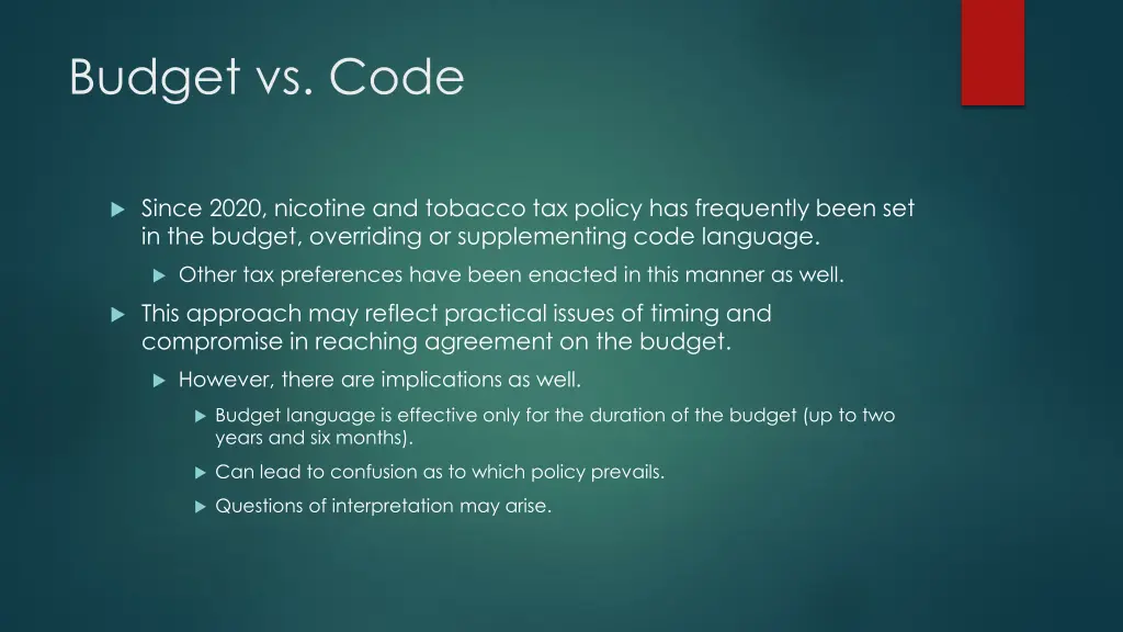 budget vs code