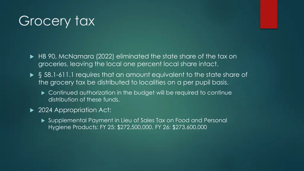 grocery tax
