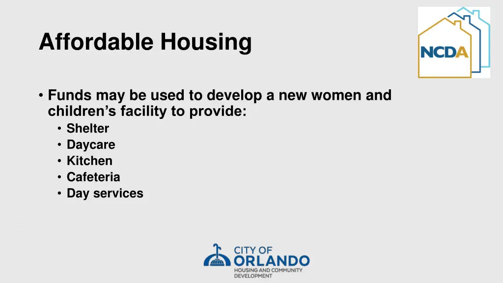 affordable housing