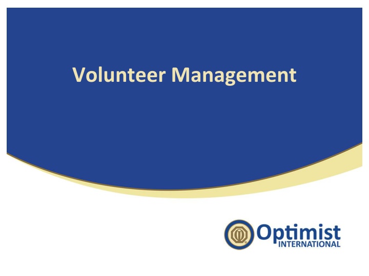 volunteer management