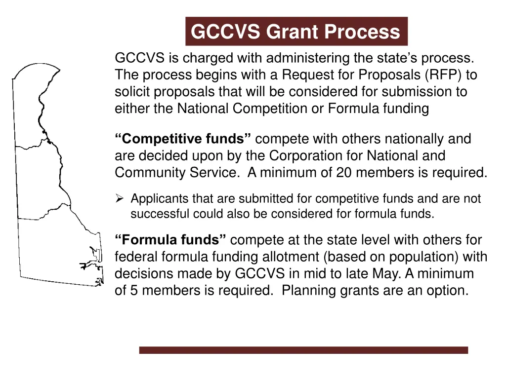 gccvs grant process gccvs is charged with