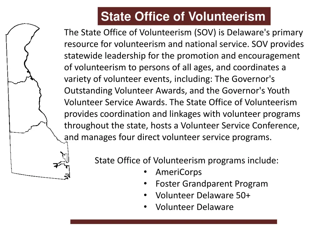 state office of volunteerism the state office