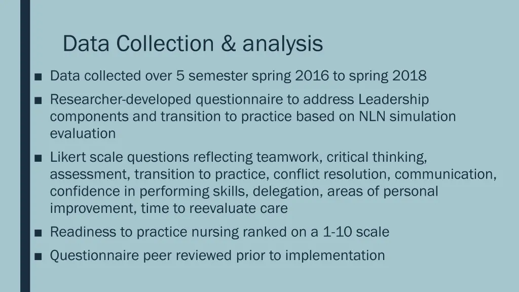 data collection analysis