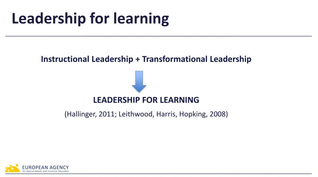 leadership for learning