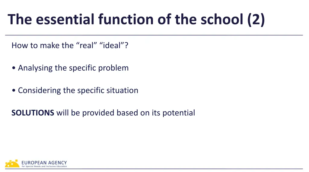 the essential function of the school 2