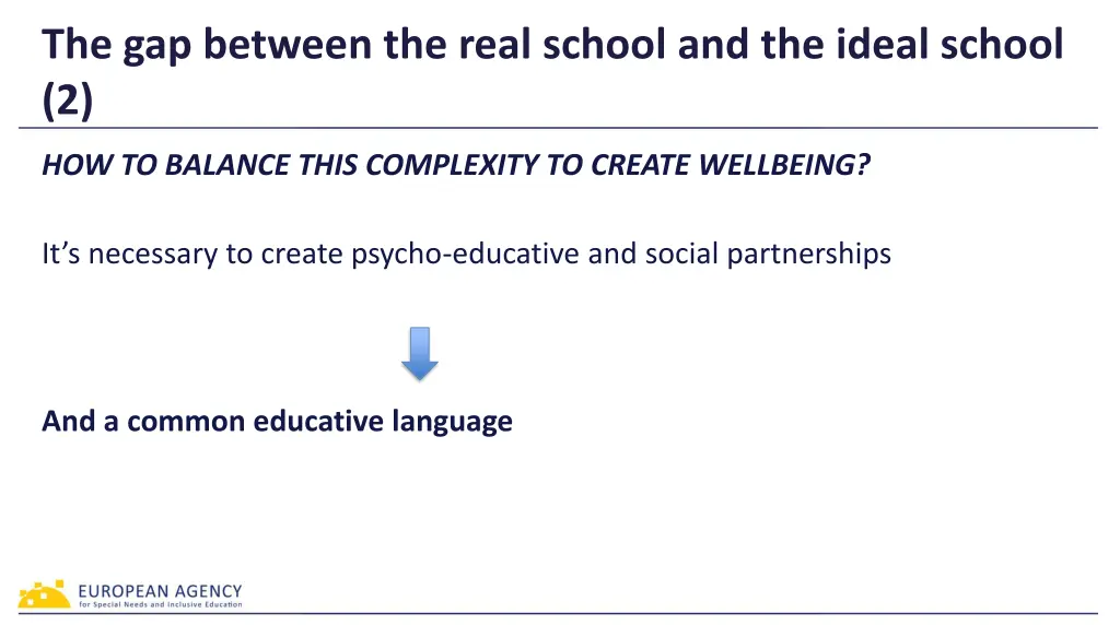 the gap between the real school and the ideal 1