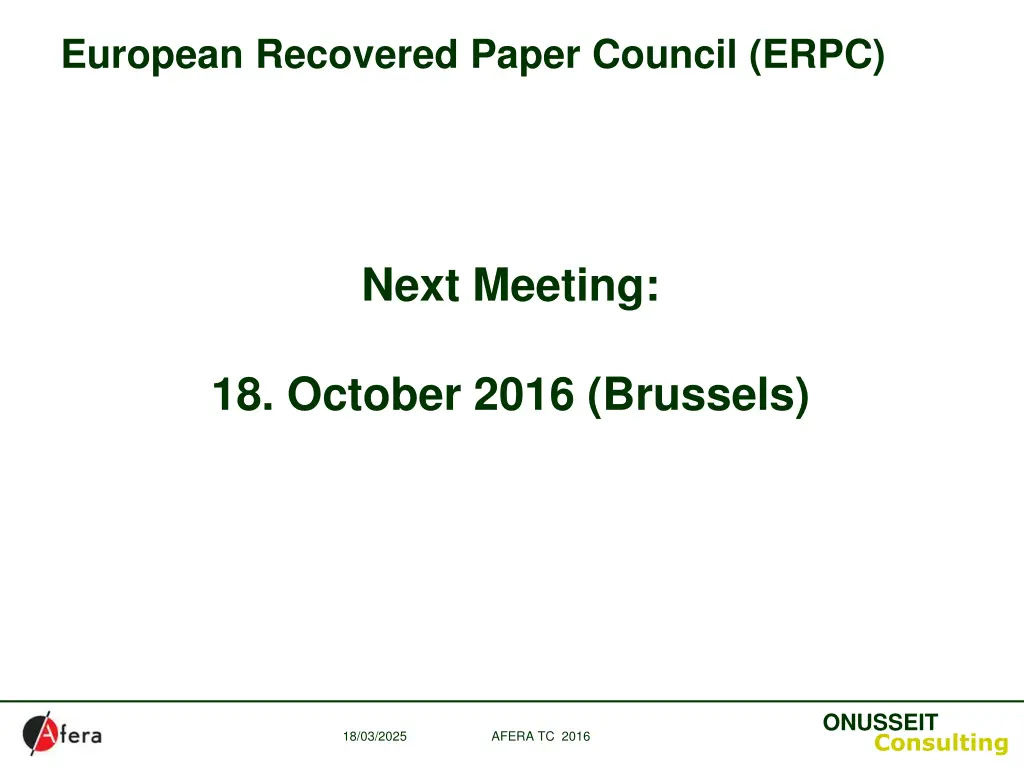 european recovered paper council erpc 7