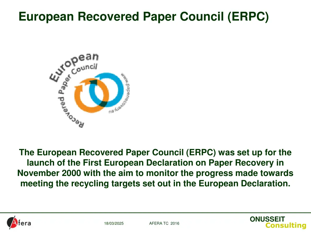 european recovered paper council erpc