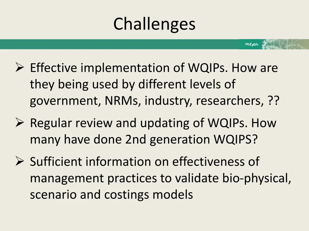 challenges