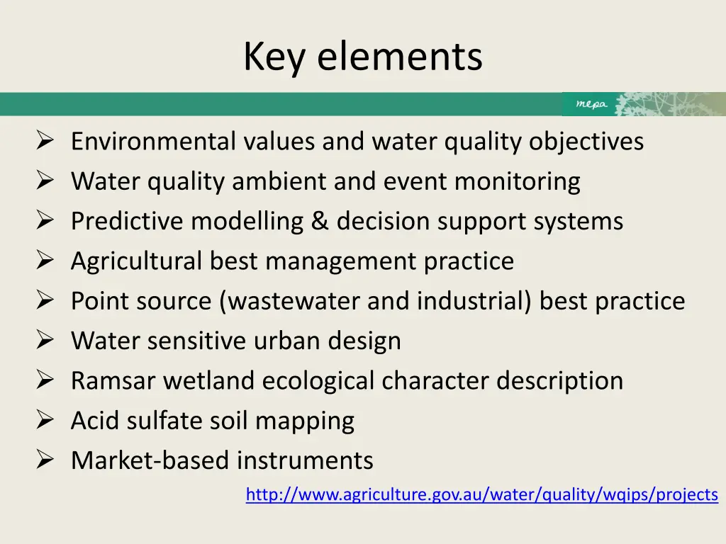 key elements