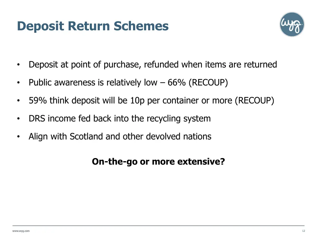 deposit return schemes