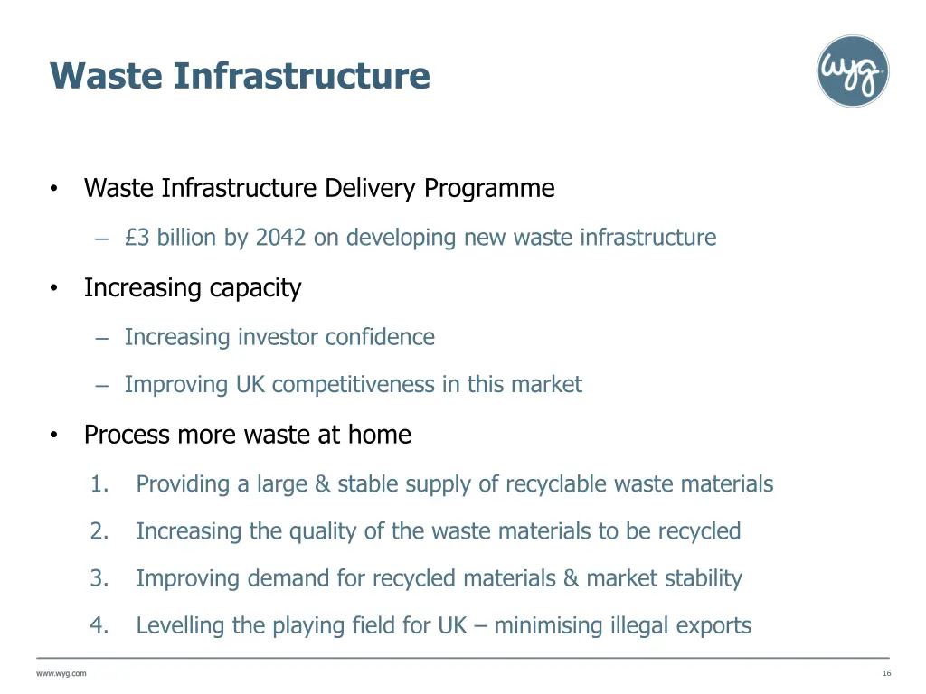 waste infrastructure