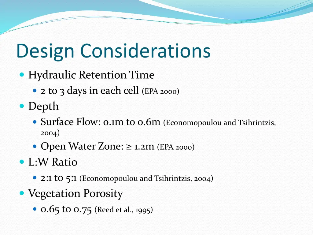 design considerations