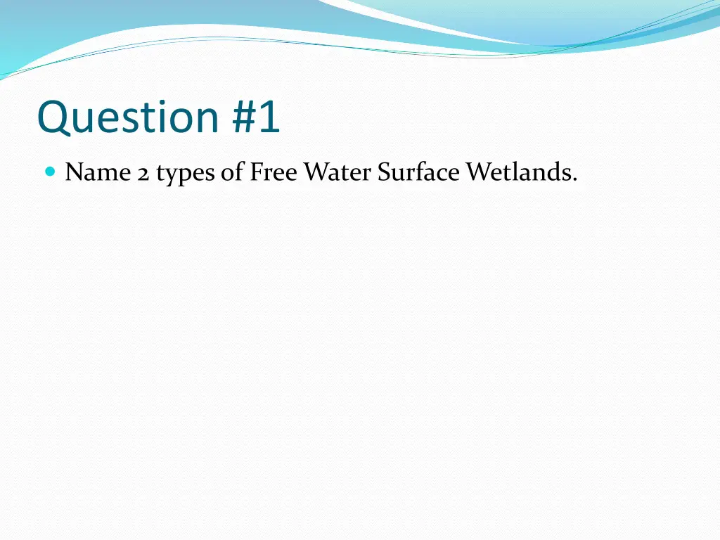 question 1